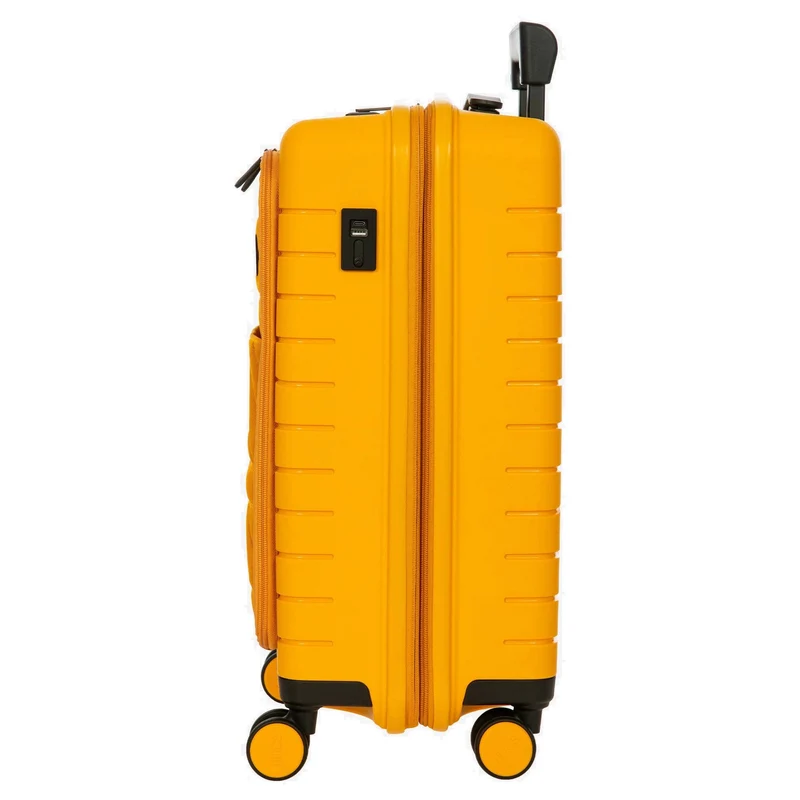 Brics BY Ulisse - 4-Rollen-Kabinentrolley mit Vortasche 55 cm erw. USB (mango)