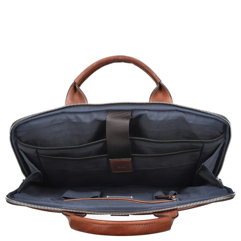 Joop Loreto Samu - Aktentasche 14" 38 cm RFID (darkbrown)