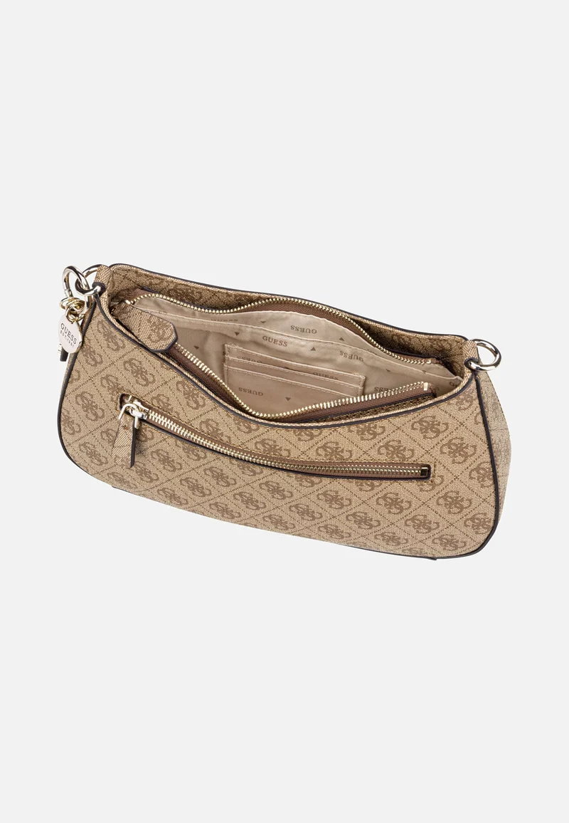 Noelle II Top Zip SHB 72180 Logo Latte/Brown - Abendtasche
