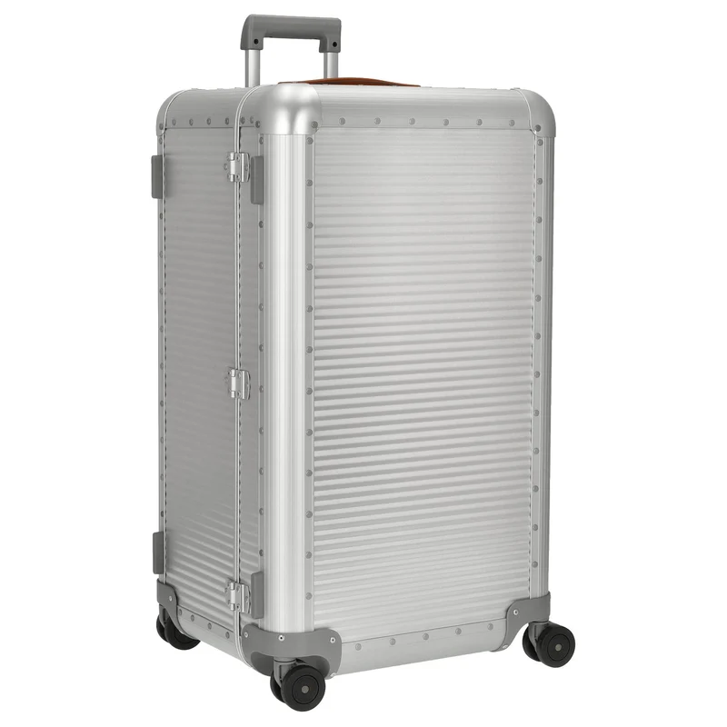 FPM Milano Bank aluminum Trunk on Wheels - 4-Rollen-Trolley 75,5 cm (moonlight silver)