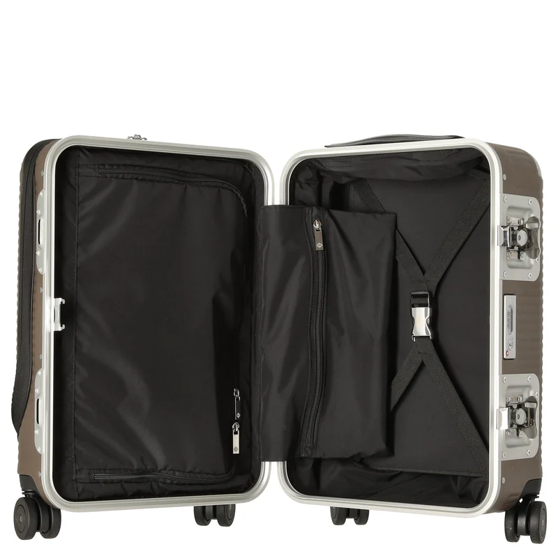 FPM Milano Bank Light Spinner 53 front pocket - 4-Rollen-Kabinentrolley 53 cm (matt almond)