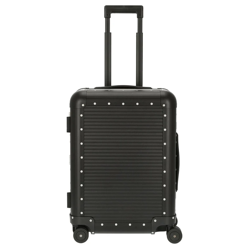 FPM Milano Bank aluminum Spinner 55 M - 4-Rollen-Kabinentrolley 55/25 cm (caviar black)