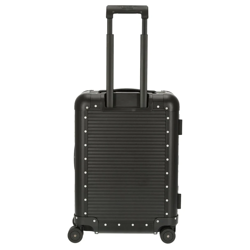 FPM Milano Bank aluminum Spinner 55 M - 4-Rollen-Kabinentrolley 55/25 cm (caviar black)
