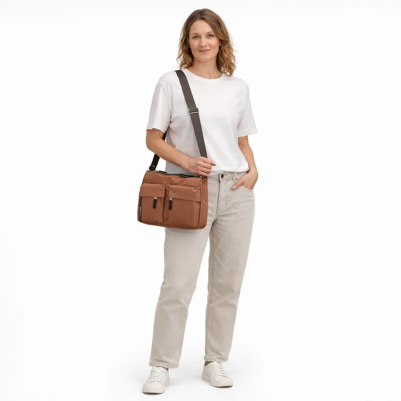 Mandarina Duck Hunter Umhängetasche 28 cm (pecan nut)