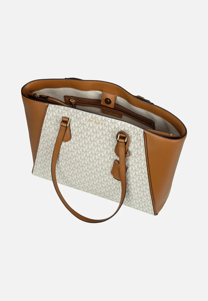 Taryn Large MF TZ MK SIG Vanilla/Acorn - Shopper