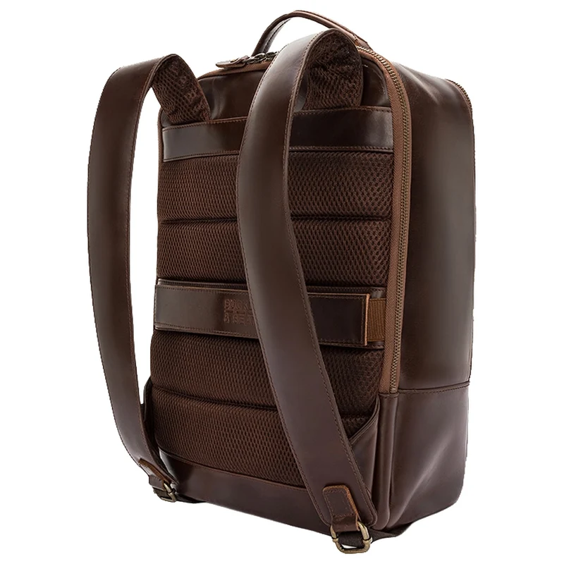 Buckle & Seam Leon - Rucksack 15" 41 cm (brown/blu)