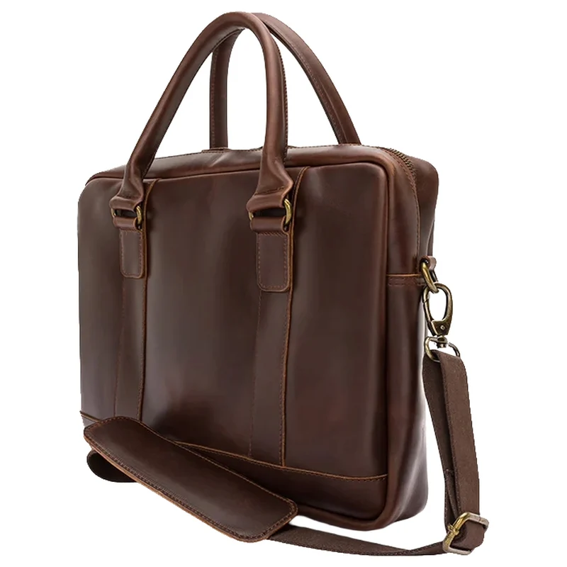 Buckle & Seam Everett - Aktentasche 16" 38 cm (brown/blu)