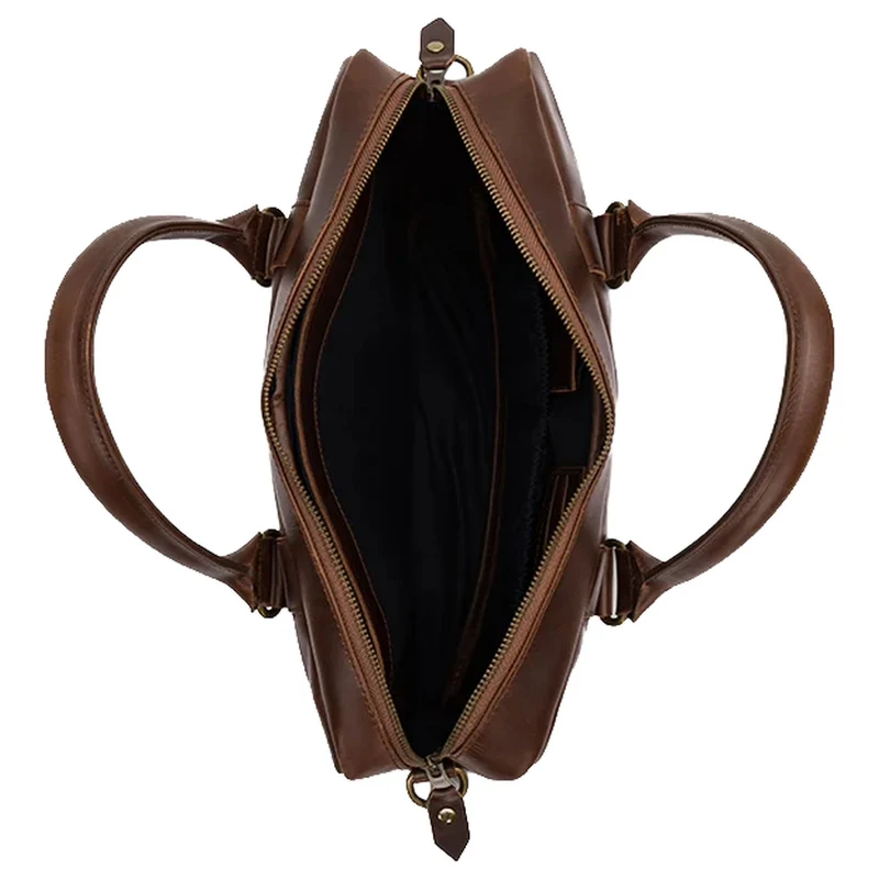 Buckle & Seam Everett - Aktentasche 16" 38 cm (brown/blu)