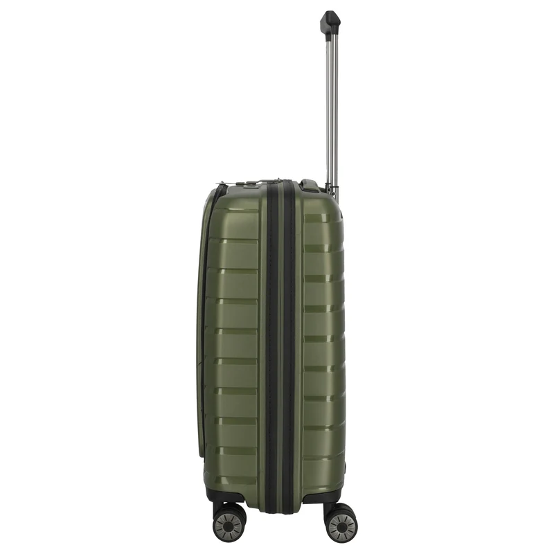 Travelite Air Base - 4-Rollen-Kabinentrolley mit Vortasche S 55 cm (olive)