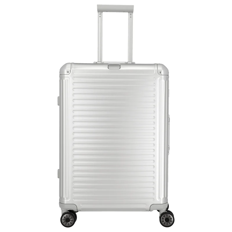 Travelite Next - 4-Rollen-Trolley M 67 cm (silber)