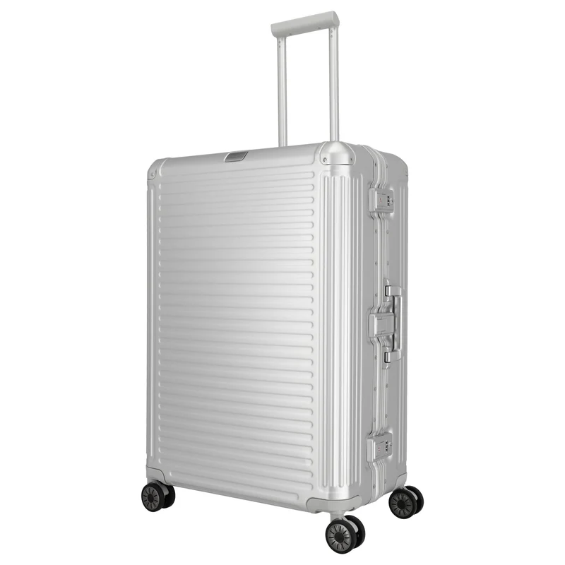 Travelite Next - 4-Rollen-Trolley L 77 cm (silber)