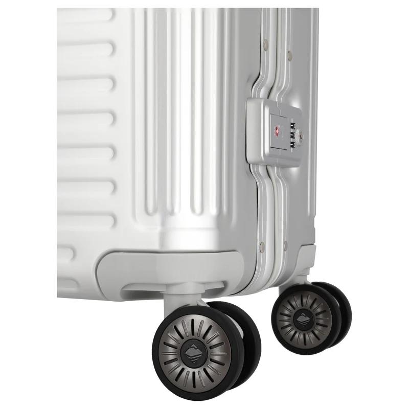 Travelite Next - 4-Rollen-Trolley L 77 cm (silber)
