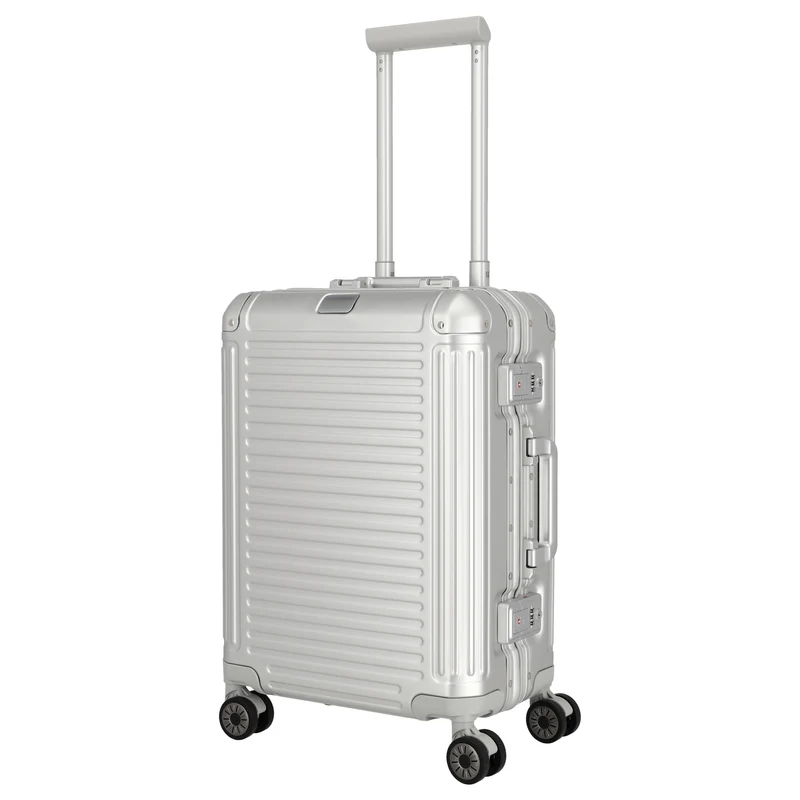 Travelite Next - 4-Rollen-Kabinentrolley S 55 cm (silber)