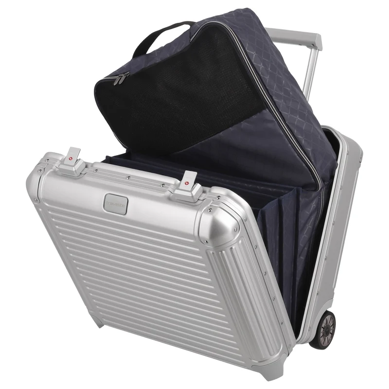 Travelite Next - 2-Rollen-Businesstrolley 45 cm (silver)