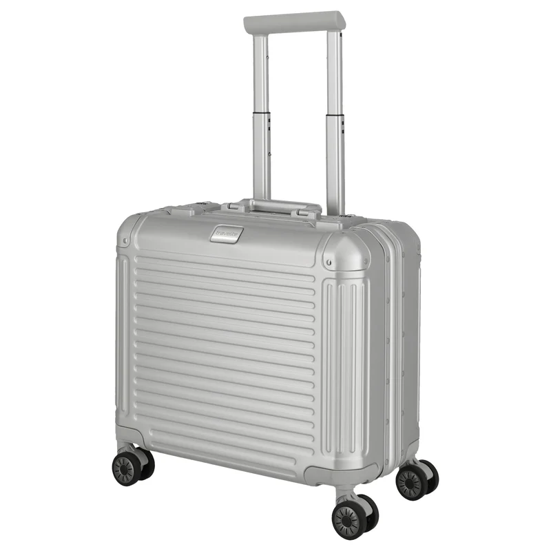 Travelite Next - 4-Rollen-Businesstrolley 45 cm (silber)