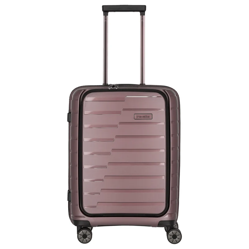 Travelite Air Base - 4-Rollen-Kabinentrolley mit Vortasche S 55 cm (flieder)
