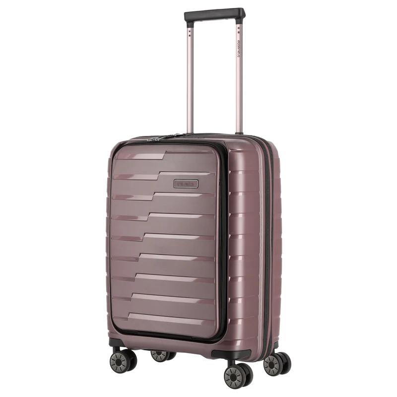 Travelite Air Base - 4-Rollen-Kabinentrolley mit Vortasche S 55 cm (flieder)