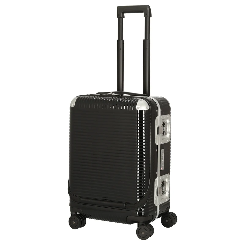FPM Milano Bank Light Spinner 53 front pocket - 4-Rollen-Kabinentrolley 53 cm (licorice black)