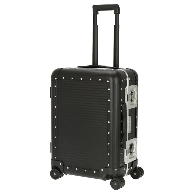 FPM Milano Bank aluminum Spinner 55 M - 4-Rollen-Kabinentrolley 55/25 cm (caviar black)
