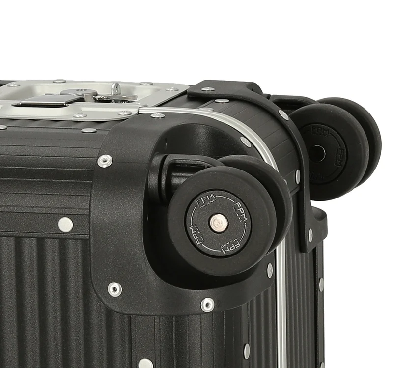 FPM Milano Bank aluminum Spinner 55 M - 4-Rollen-Kabinentrolley 55/25 cm (caviar black)