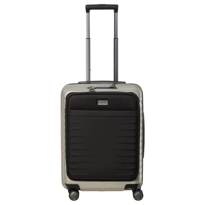 TITAN LITRON - 4-Rollen-Kabinentrolley mit Vortasche 55 cm (Champagner)
