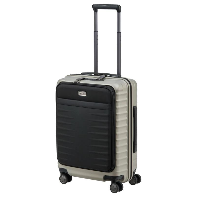 TITAN LITRON - 4-Rollen-Kabinentrolley mit Vortasche 55 cm (Champagner)