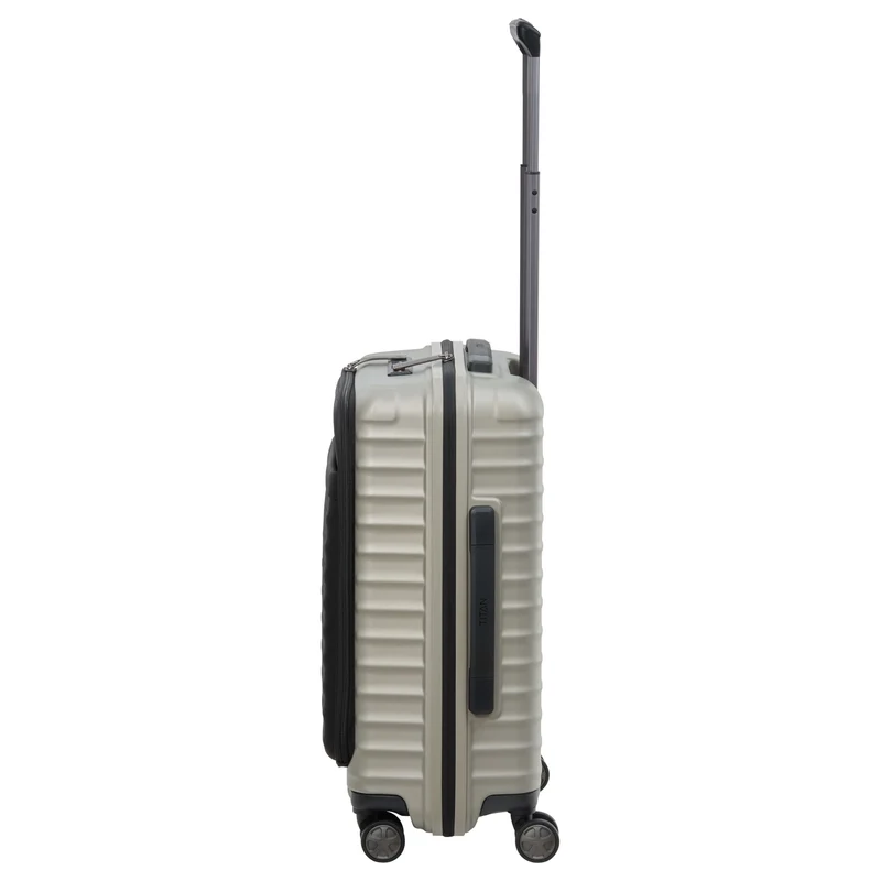 TITAN LITRON - 4-Rollen-Kabinentrolley mit Vortasche 55 cm (Champagner)