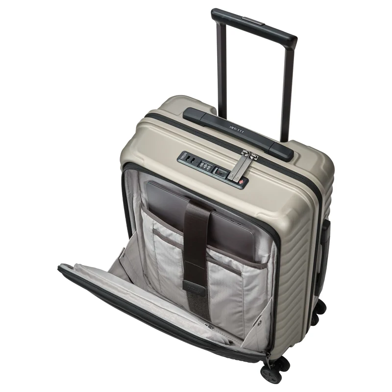 TITAN LITRON - 4-Rollen-Kabinentrolley mit Vortasche 55 cm (Champagner)
