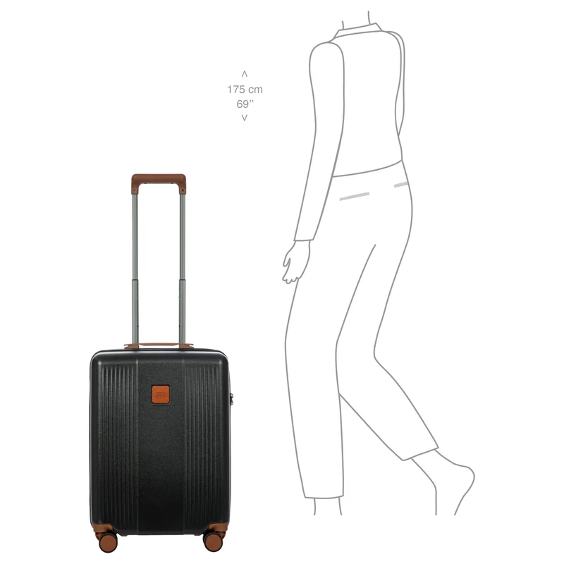 Brics Ferrara - 4-Rollen-Kabinentrolley 55 cm (black)