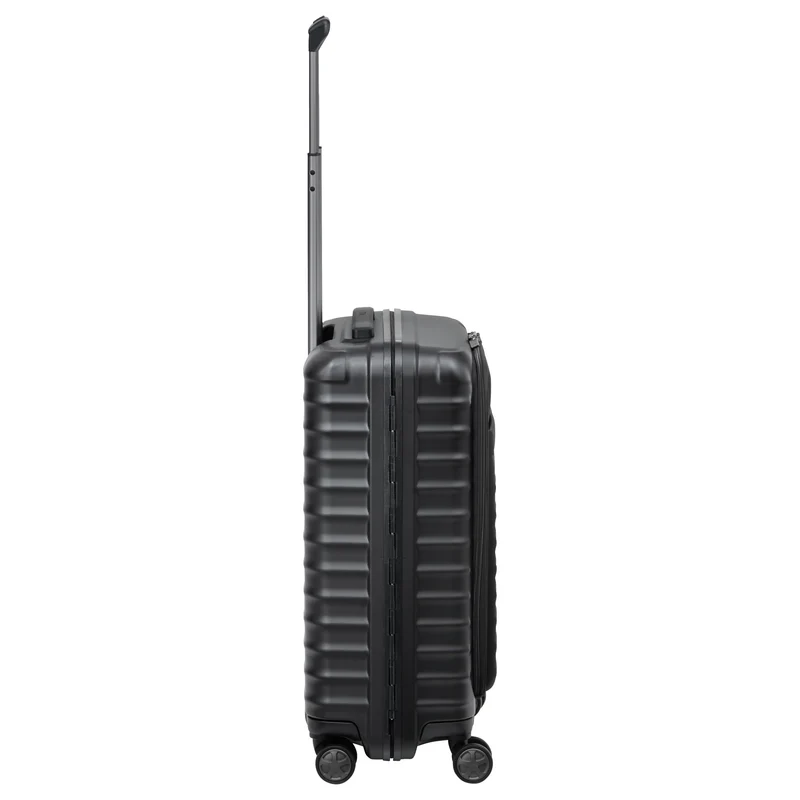 TITAN LITRON FRAME - 4-Rollen-Kabinentrolley mit Vortasche 55 cm (Schwarz)