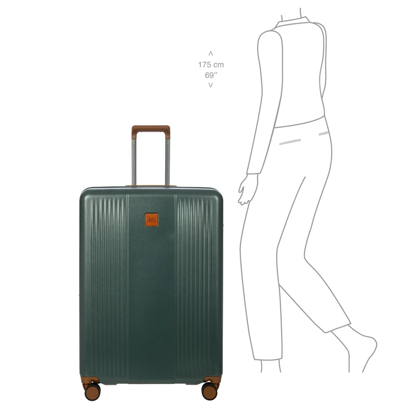 Brics Ferrara - 4-Rollen-Trolley L 77 cm erw. (green)
