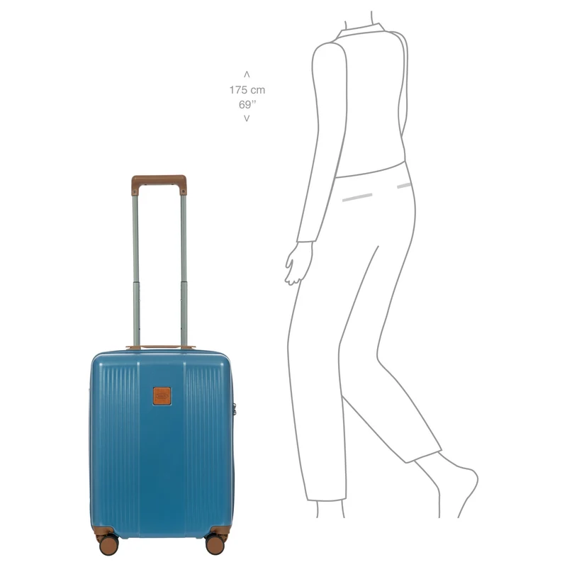 Brics Ferrara - 4-Rollen-Kabinentrolley 55 cm (denim)