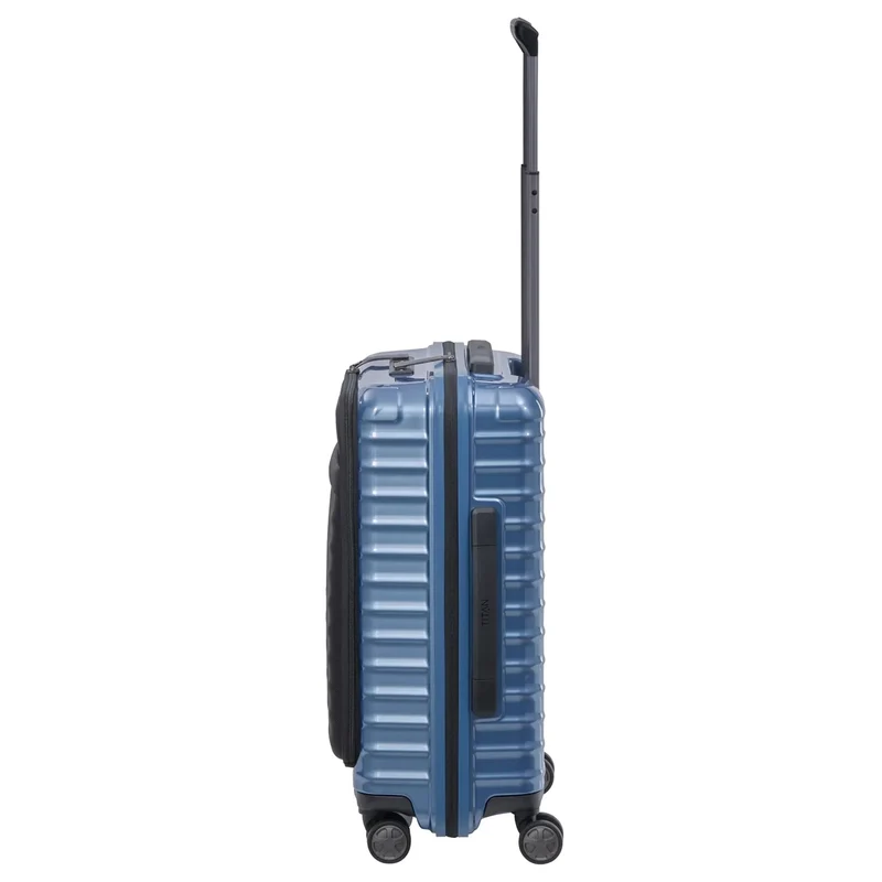 TITAN LITRON - 4-Rollen-Kabinentrolley mit Vortasche 55 cm (eisblau)