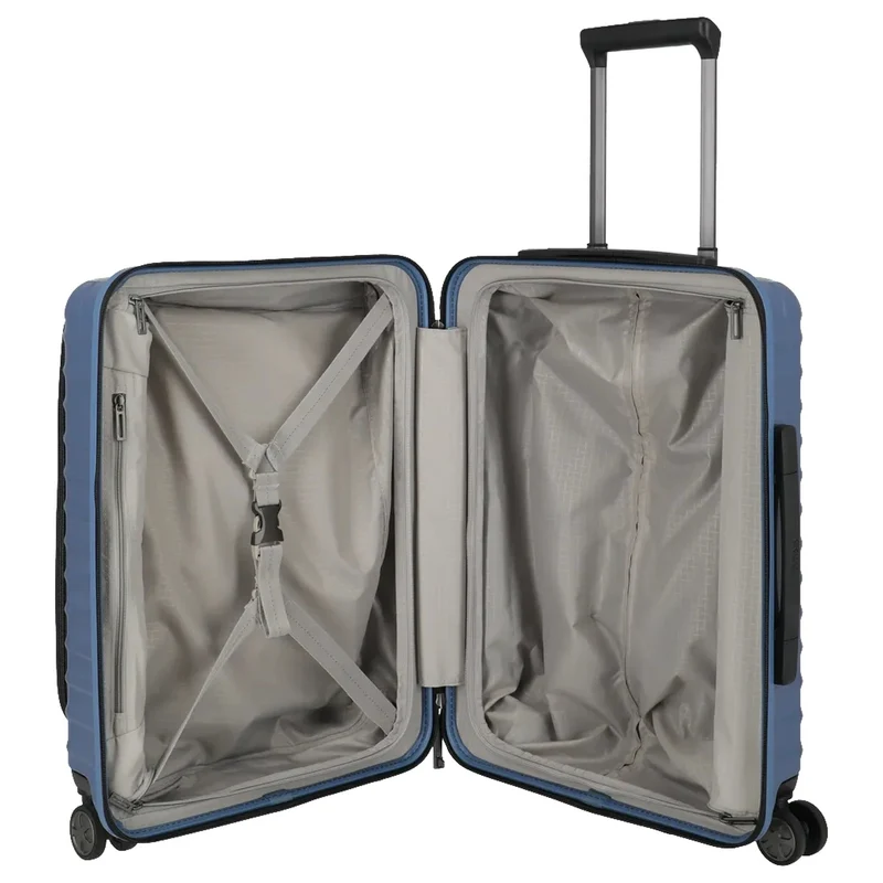TITAN LITRON - 4-Rollen-Kabinentrolley mit Vortasche 55 cm (eisblau)