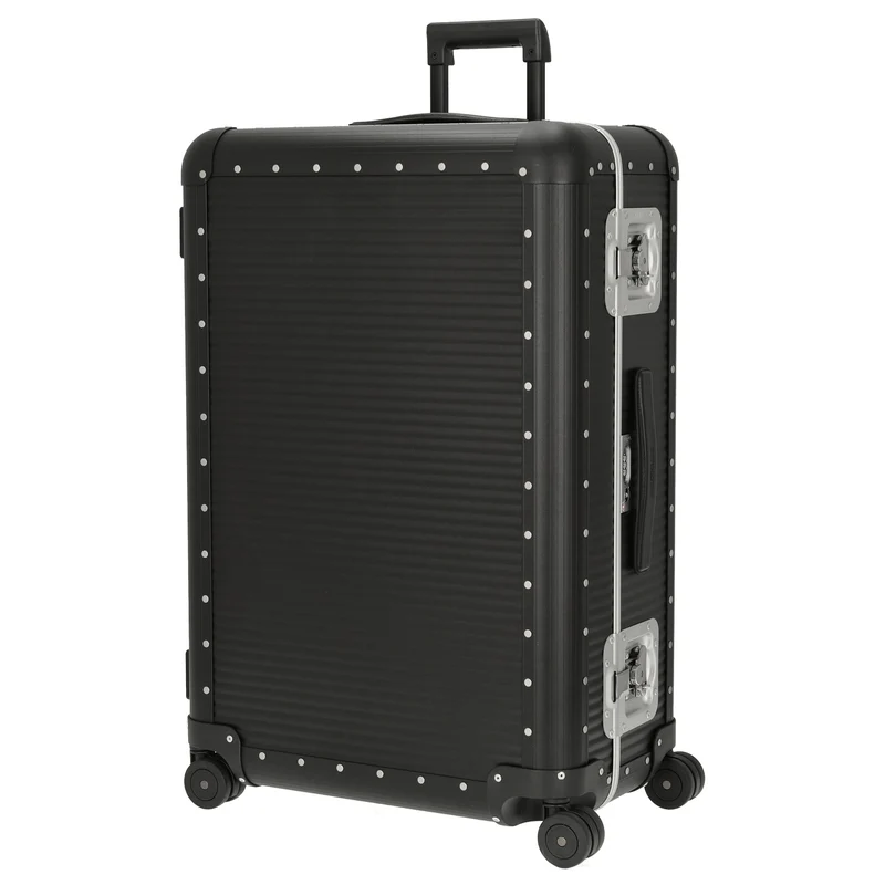 FPM Milano Bank aluminum Spinner 76 - 4-Rollen-Trolley 75 cm (caviar black)