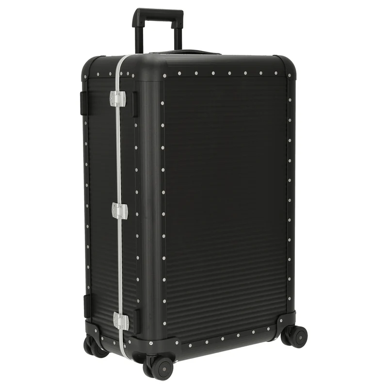 FPM Milano Bank aluminum Spinner 76 - 4-Rollen-Trolley 75 cm (caviar black)