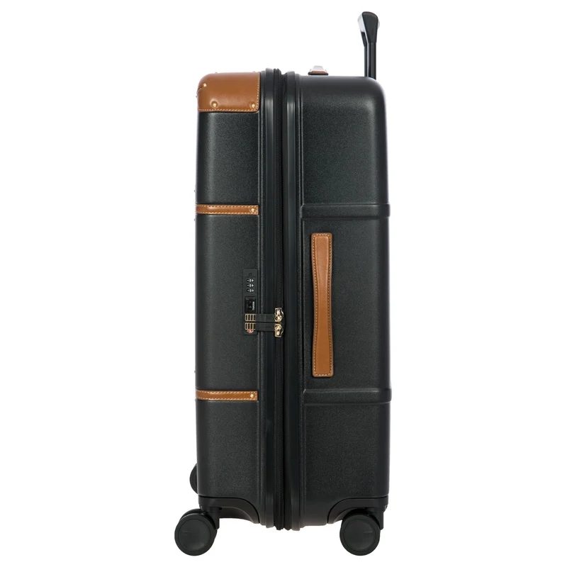 Brics Bellagio - 4-Rollen-Trolley 70.5 cm erw. recycelt (black/tan)
