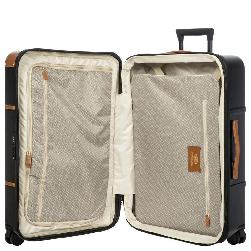 Brics Bellagio - 4-Rollen-Trolley 70.5 cm erw. recycelt (black/tan)
