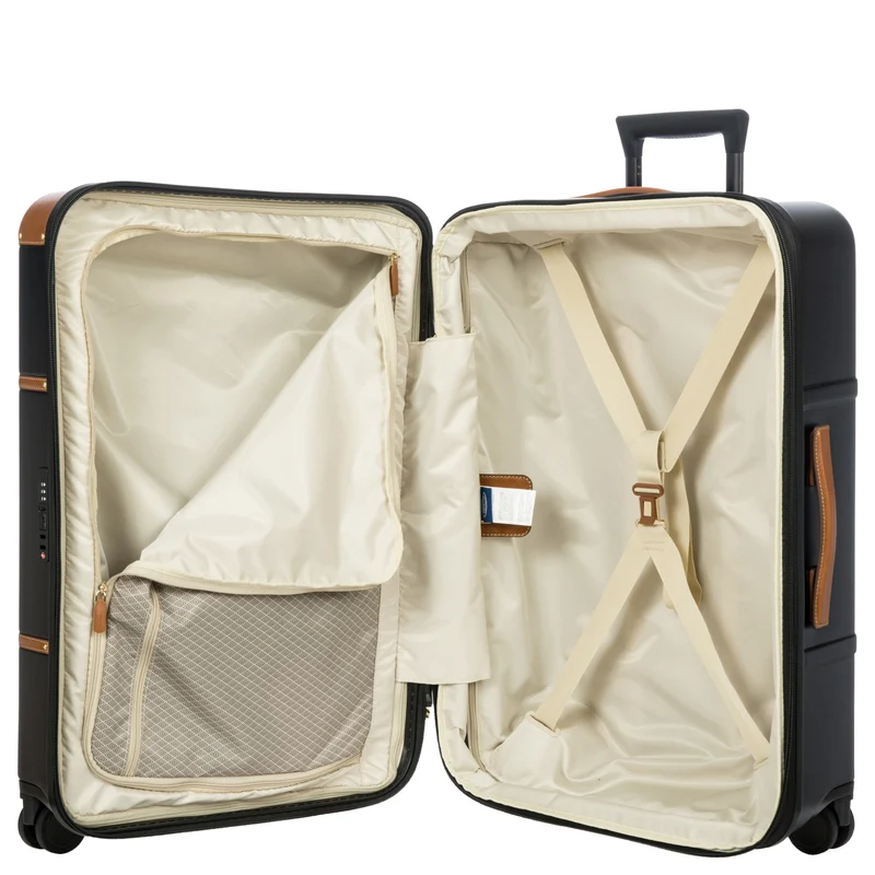 Brics Bellagio - 4-Rollen-Trolley 70.5 cm erw. recycelt (black/tan)