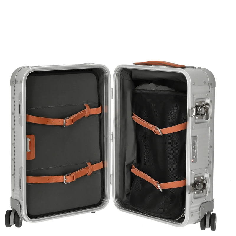 FPM Milano Bank aluminum Spinner 53 - 4-Rollen-Kabinentrolley 53/25 cm (moonlight silver)