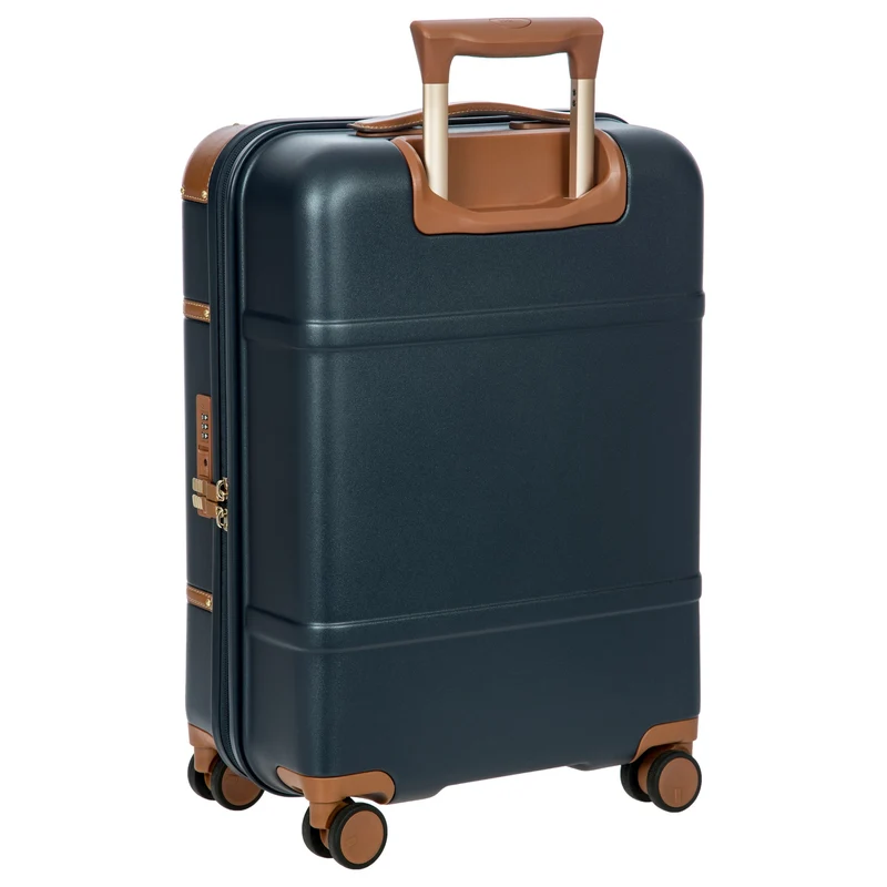 Brics Bellagio - 4-Rollen-Kabinentrolley 55 cm recycelt (blue/tan)