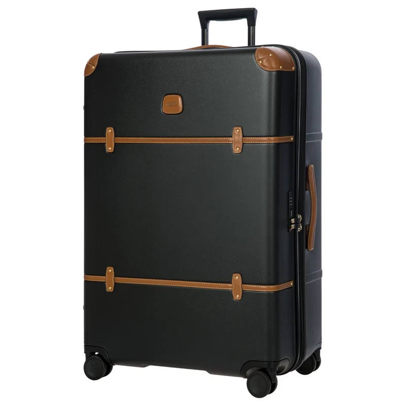 Brics Bellagio - 4-Rollen-Trolley 82 cm erw. recycelt (black/tan)