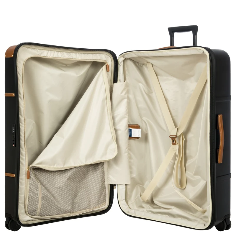 Brics Bellagio - 4-Rollen-Trolley 82 cm erw. recycelt (black/tan)