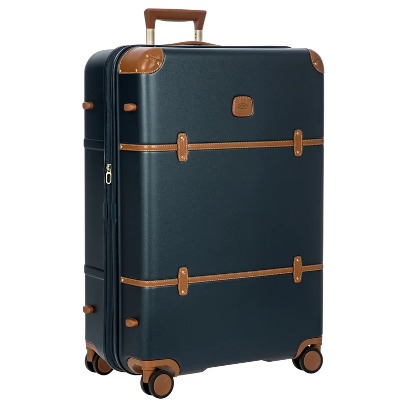 Brics Bellagio - 4-Rollen-Trolley 76 cm erw. recycelt (blue/tan)
