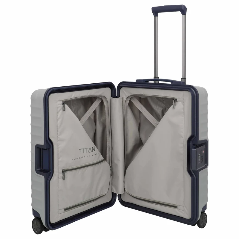 TITAN LITRON FRAME LIMITED - 4-Rollen-Kabinentrolley 55 cm (silber)