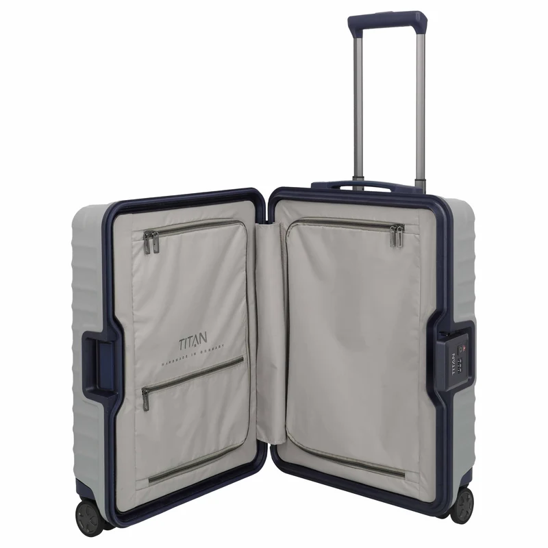 TITAN LITRON FRAME LIMITED - 4-Rollen-Kabinentrolley 55 cm (silber)