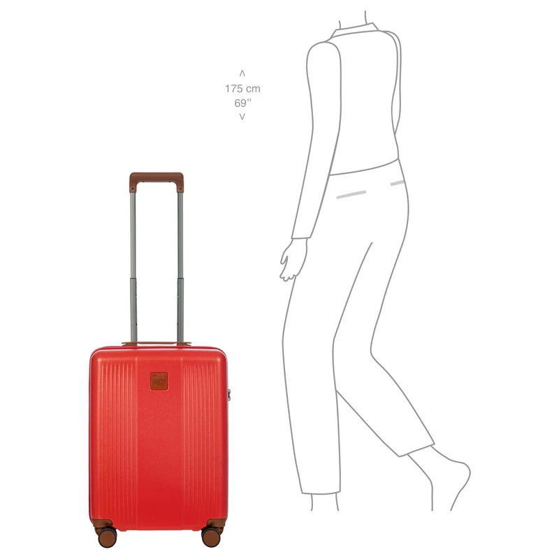 Brics Ferrara - 4-Rollen-Kabinentrolley 55 cm (red)