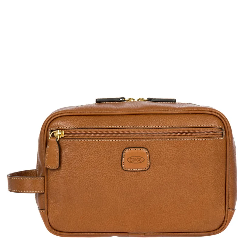 Brics Life Pelle - Kulturbeutel 25 cm (cognac)