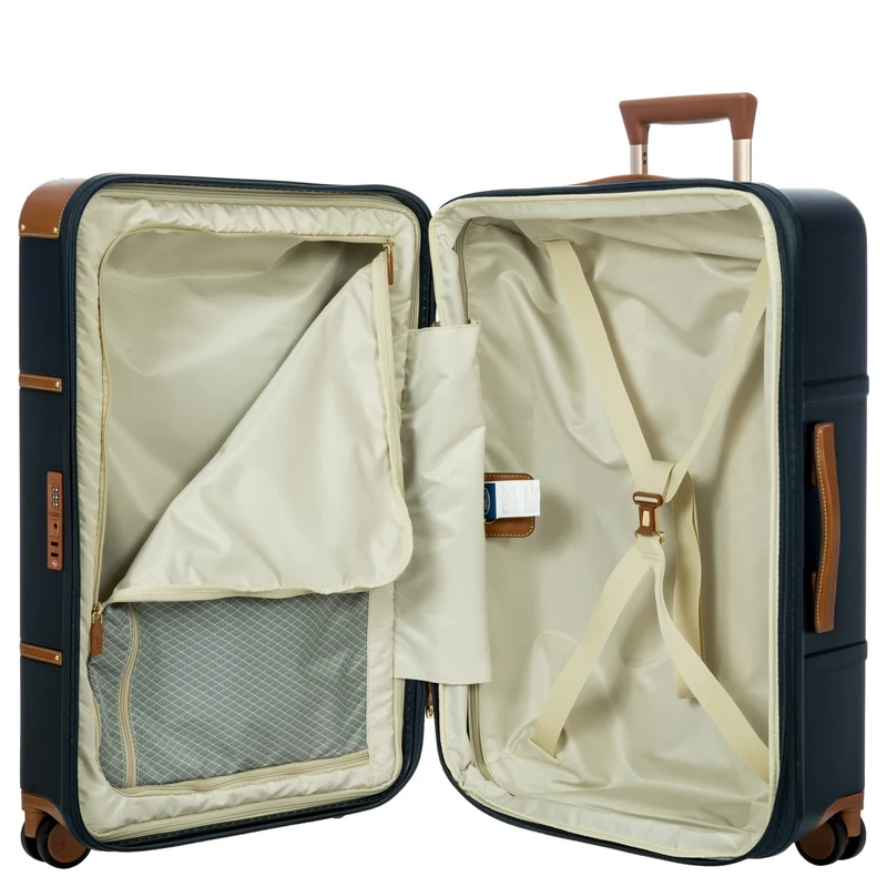 Brics Bellagio - 4-Rollen-Trolley 70.5 cm erw. recycelt (blue/tan)
