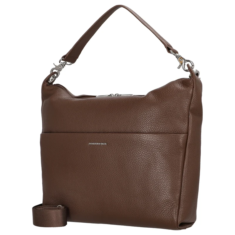 Mandarina Duck Mellow Leather Hobo - Schultertasche 33 cm (milk chocolate)